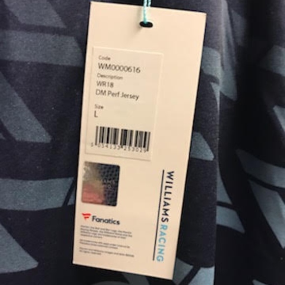 NWT Williams Racing DM Performance Jersey - Lg - Picture 6 of 6